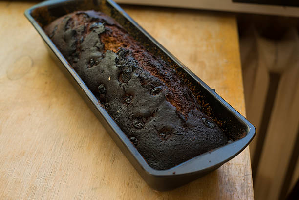 clos up  on Burned Gingerbread on wood table