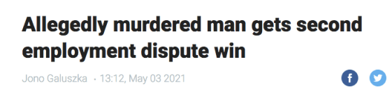 Allegedly murdered man